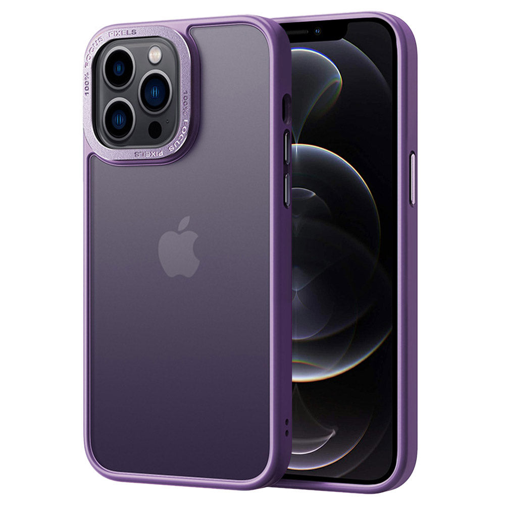 For iPhone 12 Pro Max Metal Camera Frame Translucent Matte PC TPU Case Skin-touch Phone Cover For iPhone 12 Pro Max Metal Camera Frame Translucent Matte PC TPU Case Skin-touch Phone Cover